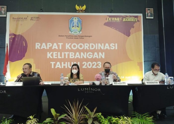 Kegiatan Dosen Agribisnis : Rapat Koordinasi Kelitbangan Provinsi Jawa Timur 2023