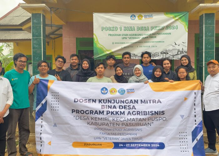 PRODI AGRIBISNIS LAKUKAN MONEV KONDISI EKSISTING PROGRAM BINA DESA PKKM 2024 DI DESA KEMIRI, KAB. PASURUAN