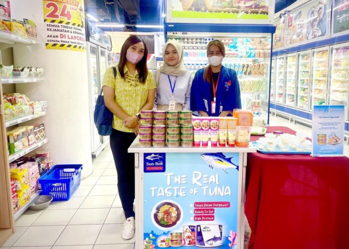 Inovasi dalam Promosi: Mahasiswa Agribisnis  bersama Sun Bell Tuna Kaleng dalam Event Promosi Open Booth dan Sampling