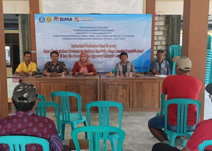 Sosialisasi Pembuatan Pakan Apung untuk Budidaya Ikan Patin di Desa Guci